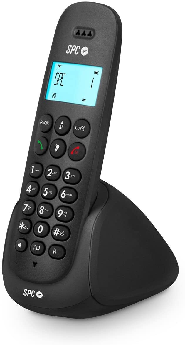 Teléfono Inalámbrico SPC Art 7310N Negro - 20 Contactos, Identif. llamadas