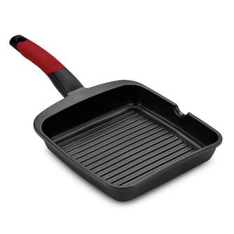 GRILL BRA CON RAYAS PREMIERE ROJO 28CM