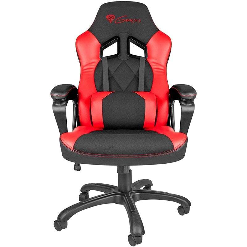 Silla Gaming Genesis Nitro 330 Negra/roja - Reclinable, Pistón Clase 4