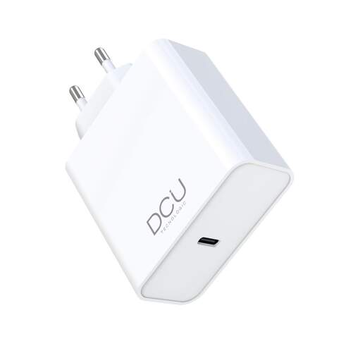 Cargador DCU 1 x USB C - 65 W, Blanco, GaN