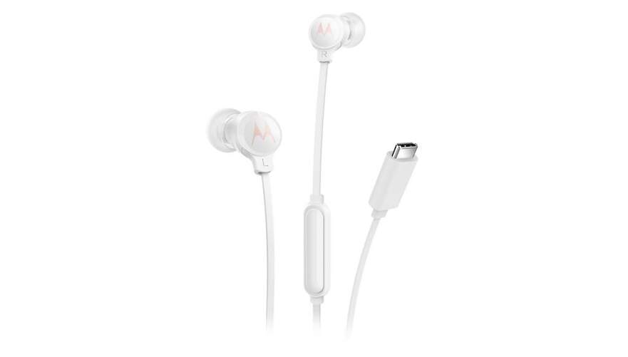 Auriculares Motorola Earbuds 3C-S - Conector USB-C, 1,2 m, intraaural, blanco