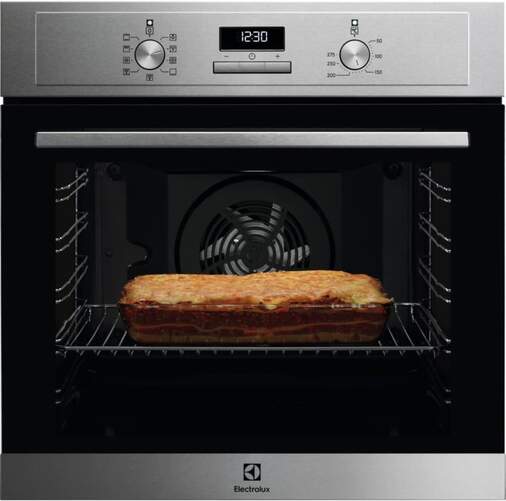 Horno Electrolux EOF3H54X - Clase A, 72 Litros, Aquaclean, anti-huellas, Inox