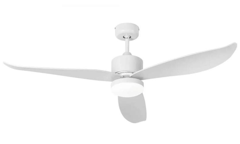 Ventilador de techo Jata JVTE4231 - Luz LED, 6 tiempos, 132 cm, DC, BCO