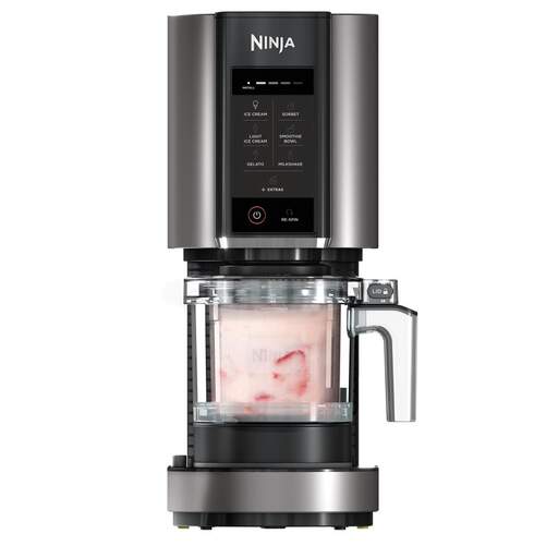 Heladera Ninja NC300EU - 800 W, 450 ml, 3 tarrinas, capacidad de 1&#39;4 L, plata