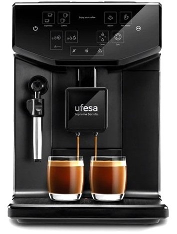 Cafetera Superautomática Ufesa CMAB100,101 - 20  bar, 2 L, café molido, negro