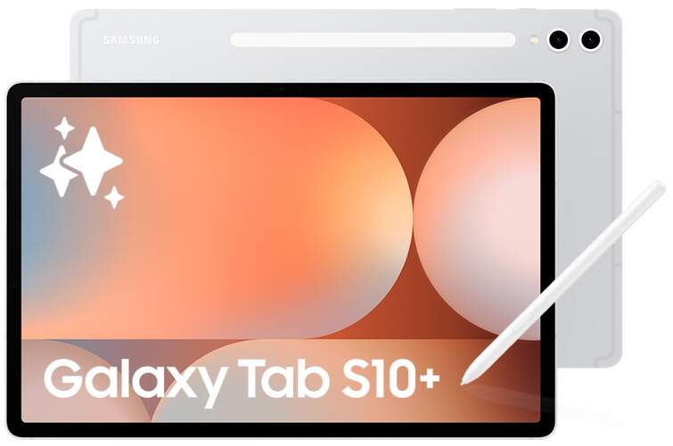 Tablet Samsung Galaxy Tab S10+ X820 - 12/256 GB, 12,4", Bluetooth 5.3, 10090 mAh, Plata