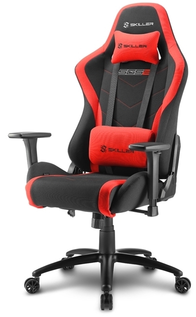 Silla Gaming Sharkoon Skiller SGS2 Roja - Pistón Clase 4, Reclinable