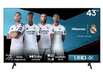 TV HISENSE 43%%%quot; 43A6N UHD SMART TV HDR10  DTS X