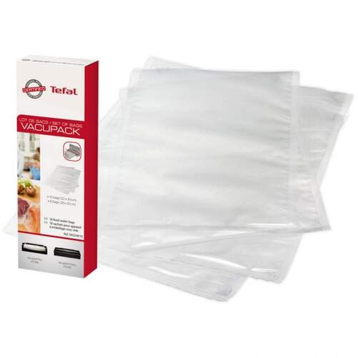 Bolsa Envasadora Tefal XA254010 - Pack 10 bolsas (22x30 cm) y 8 bolsas (28x35 cm)