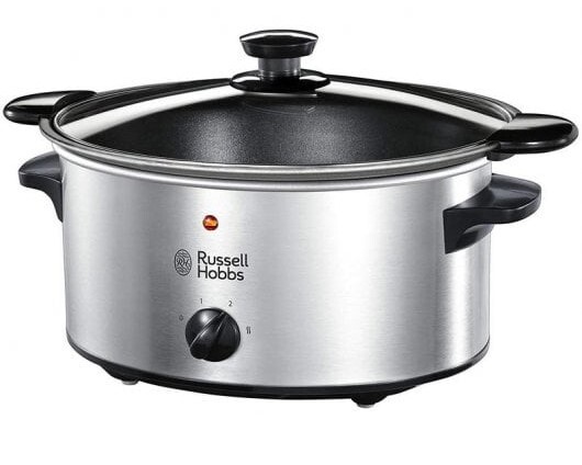 Olla Cocción Lenta Russell Hobbs 22740-56 - 3,5L, Para 4 raciones, Cazuela extraíble e INOX