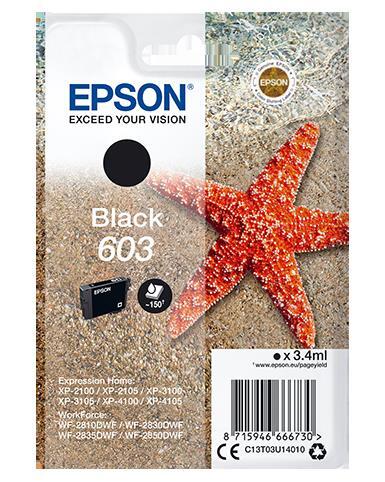 Cartucho de tinta Epson 603 C13T03U14010 - Color negro, volumen de tinta 3&#39;4