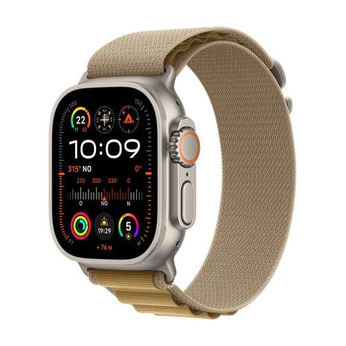 Smartwatch Apple Ultra 2 - GPS+Cellular, 49 mm, Talla M, Titanio, Marrón