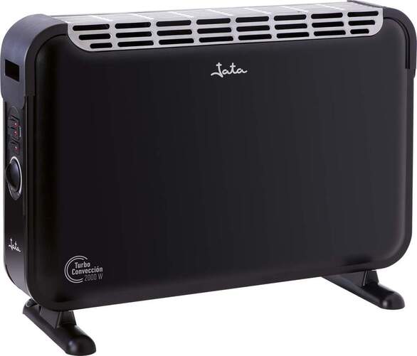 Convector Jata C214T - 2000 W, Turbo, Negro