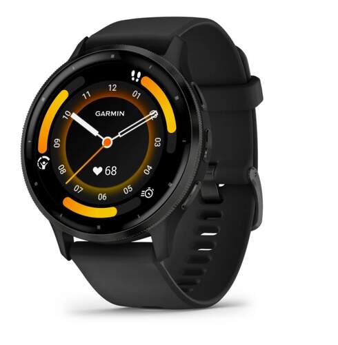 Smartwatch Garmin Venu 3 Negro - Compatible Android e iOS, 1,4", 14 h autonomía, Altavoces y Micro