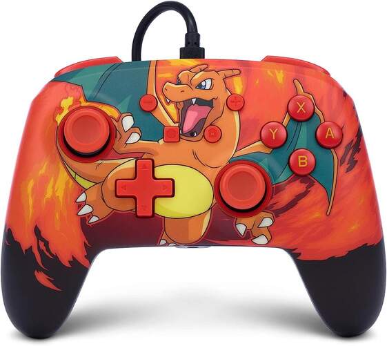 Mando Power A Nintendo Switch Enhanced con cable - Charizard