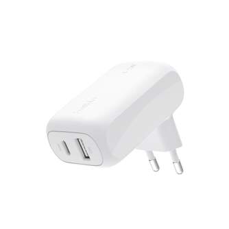 CARGADOR BELKIN 1XUSB C 30W   1XUSB A 12W BLANCO