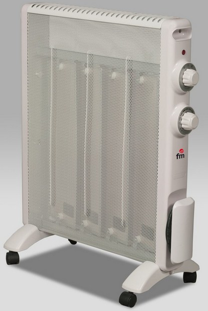 Radiador de mica FM RS-15 - 1500/750W, Antivuelco