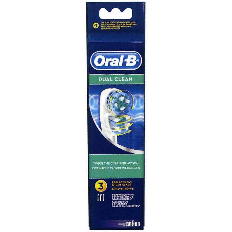 Recambio dental ORAL B EB 417-3 - FFS dual clean, 2 cabezales en 1