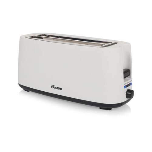 Tostadora Tristar BR1057 - 2 Ranuras largas, 1400 W, Blanco