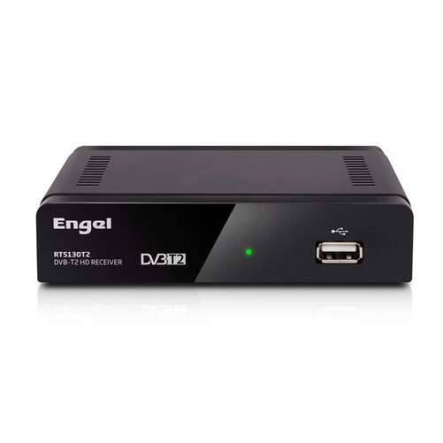 TDT ENGEL RT5130T2 - DVB-T2 HD, Grabador HDMI, USB 2.0, H.264, Negro