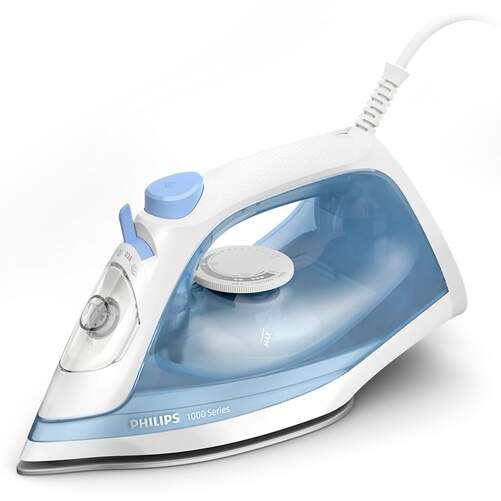 Plancha Philips DST1030/20 - 2000 W, 90 gr/min, Suela antiadherente, Azul, Blanco