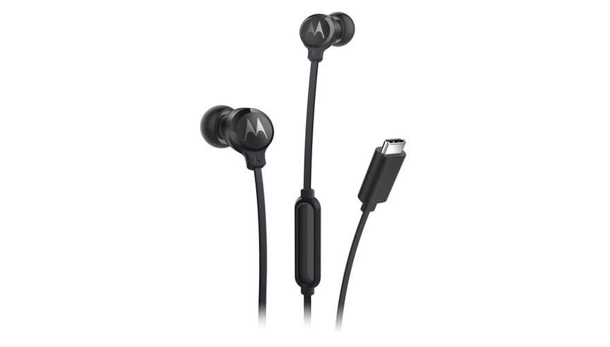 Auriculares Motorola Earbuds 3C-S - Conector USB-C, 1,2 m, intraaural, negro