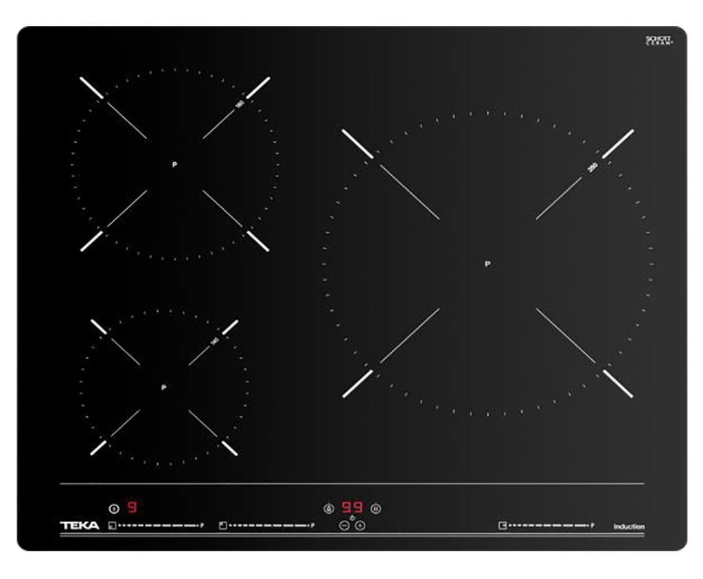 Placa Inducción Teka IBC63010 - 60cm, 3 Zonas (1 Grande 28cm)