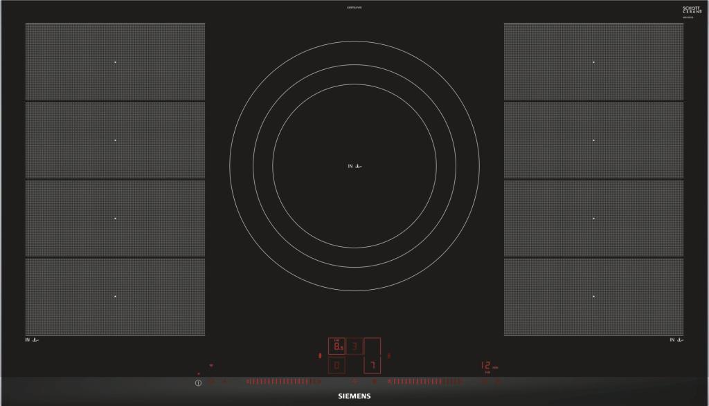 Placa inducción Siemens EX975LVV1 - 90cm, Zona 32cm