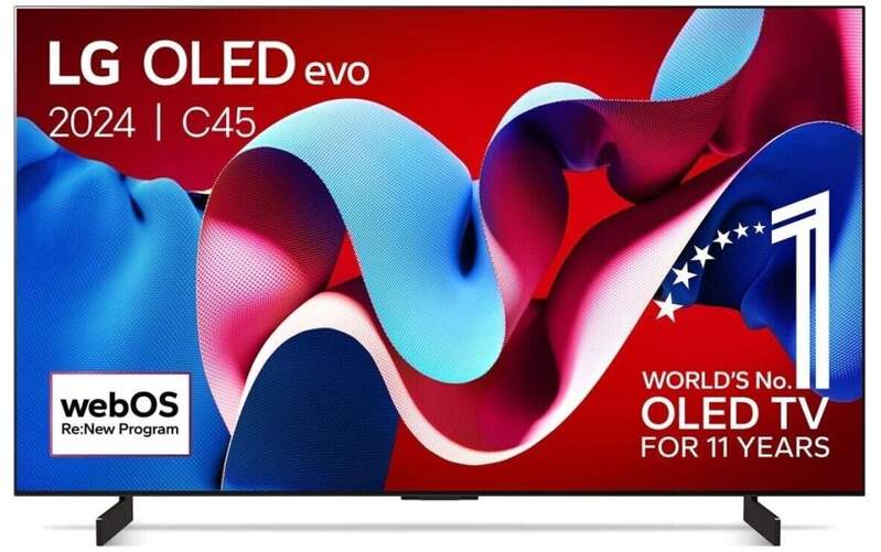 TV 42" OLED LG 42C44LA - 4K Ultra HD, Evo Alfa 9, 144 Hz, 20 W