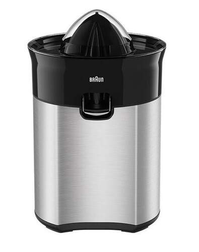 Exprimidor Braun CJ5050BK - 60 W, para vaso, 14 cm, Negro/Inox