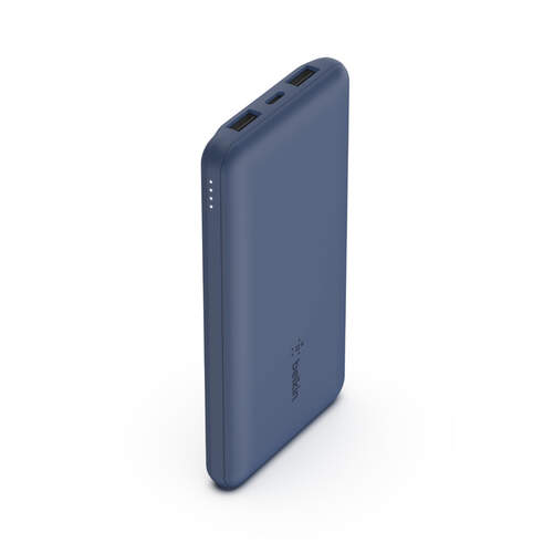 Powerbank Belkin BPB011BTBL - 10000 mAh, 2 x USB A a 1 x USB C, 15 W, Azul