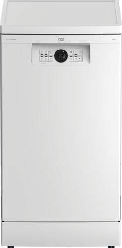 Lavavajillas Beko BDFS26020WQ - 45 cm, Clase E, 10 Servicios, 8.7L, 6 Programas, AquaIntens, Blanco