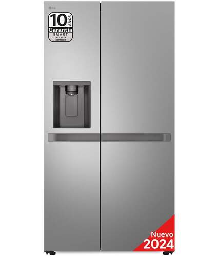 Frigorífico Americano LG GSLC41PYPE - 179 x 91 cm, 638 litros, Clase E, Dispensador, Inox