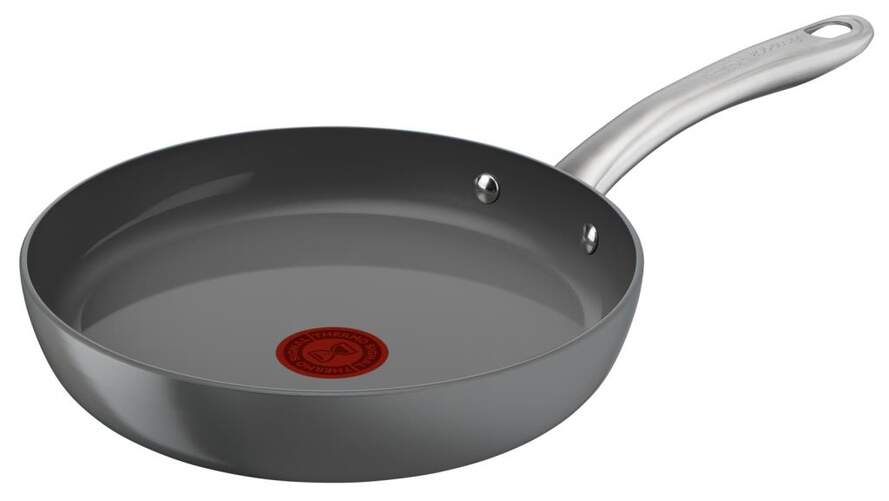 Sartén Tefal Renew+ - 24 cm, Cerámica, Gris