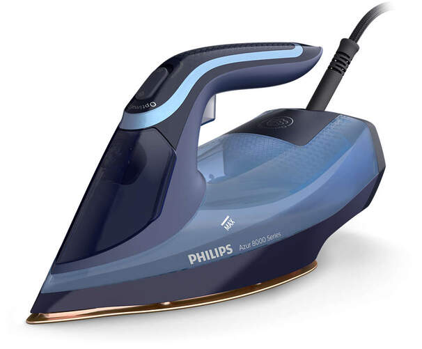 Plancha Philips DST8020/20 - 3000 W, golpe de vapor 240 g/min, desconexión automática, azul