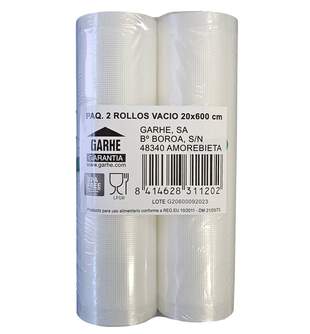 BOLSA ENVASADORA GARHE 31120 2 ROLLOS GOF 20X600CM