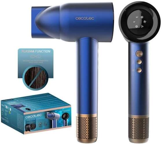 Secador Cecotec Ionicare Rockstar Nano Iontech - 2400 W, 3 Velocidades, 2 Temperaturas, Azul