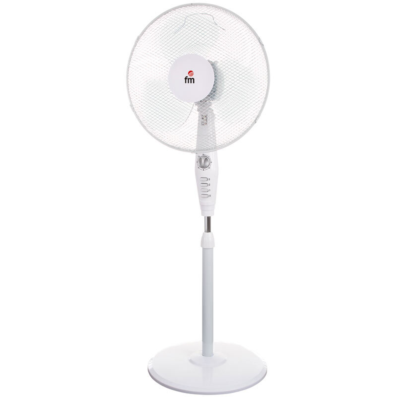 Ventilador de pie FM P-40 Blanco - 50W, 40cm