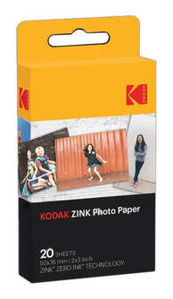 PELICULA KODAK 2X3 PAPER PACK 20 UNIDADES