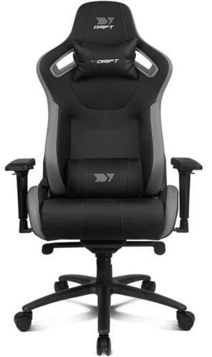 Silla Gaming Drift DR600 Deluxe - Asiento acolchado, Con Reposacuellos, Ajustable, Gris