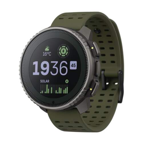 Suunto Vertical Titanium Forest - Mapas, 95 Deportes, Carga Solar, Barómetro, Altímetro, GNSS Doble