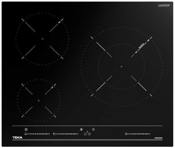 Placa Inducción Teka IBC63015 - 3 Zonas, 60cm, 9  Intensidades, Multislider, Programable, Stopo&Go