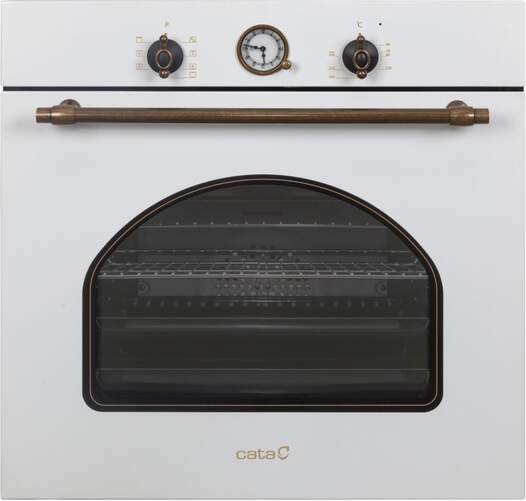 Horno Cata MRA7108WH - Clase A, 60 L, Rústico, Cobre, Blanco