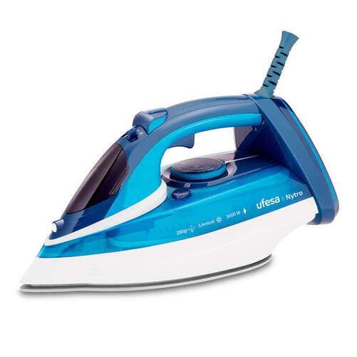 Plancha Ufesa Nytro - 3000 W, 200 gr/min, Antical, Vertical, Azul