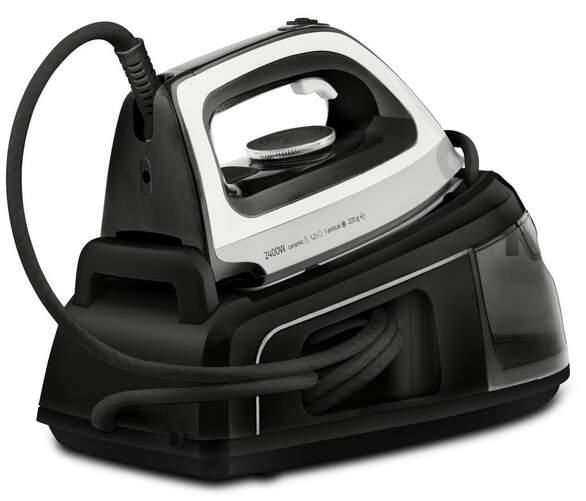 Centro de planchado Ufesa Luxe Steam Glide - 2400 W, 5,5 bar, Negro, Blanco