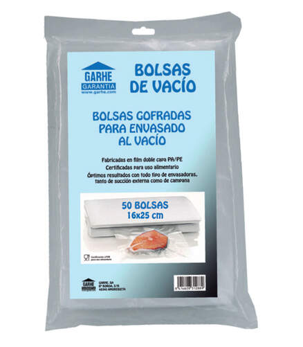 Bolsa envasadora Garhe 31291 - 16 x 25 cm, bolsas de vacío, 50 unidades