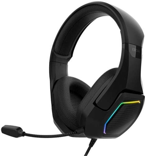 Auriculares Krom Kopa 7.1 Virtual - Diadema, RGB, Negro