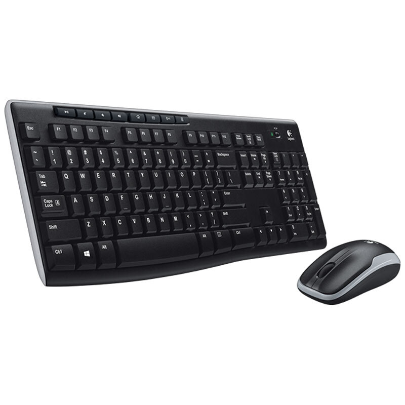 Combo Teclado + Ratón Inalámbricos Logitech MK270- Teclado Numérico, Antisalpicaduras