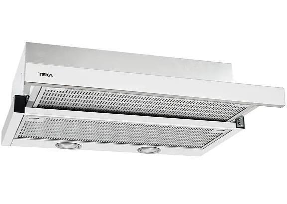 Campana extensible Teka CNL6400W Blanca - 2 Velocidades+ Turbo, 385m3/h