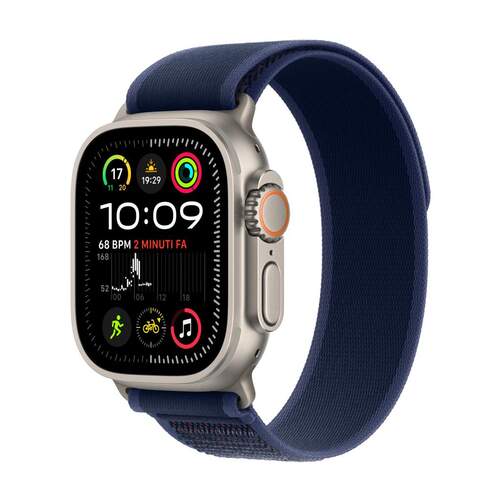 Smartwatch Apple Ultra 2 - GPS+Cellular, 49 mm, Talla M/L, Titanio Natural, Azul